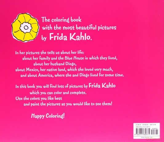 Coloring Book Frida Kahlo [KSIĄŻKA]
