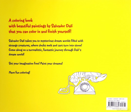 Coloring Book Salvador Dali - Doris Kutschbach [KSIĄŻKA]