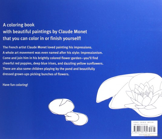 Coloring Book: Claude Monet - Doris Kutschbach [KSIĄŻKA]