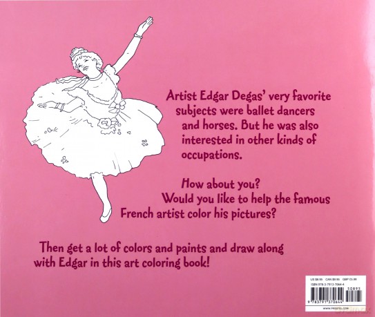 Coloring Book: Edgar Degas - Annette Roeder [KSIĄŻKA]