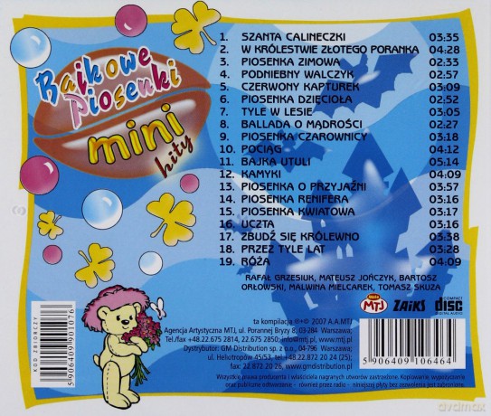 Mini Hity - Bajkowe Piosenki [CD]