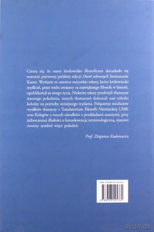 Dzieła zebrane (Tom 5) - Immanuel Kant [KSIĄŻKA]