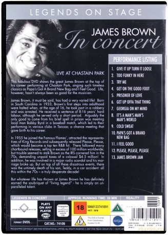 Legends On Stage - James Brown in concert: Live At Chastain Park [DVD]
