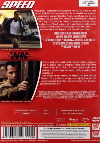 Speed: Niebezpieczna prędkość / Tajna broń (2 w 1) [DVD]