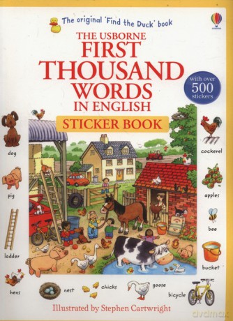 First Thousand Words in English Sticker Book - Heather Amery [KSIĄŻKA]