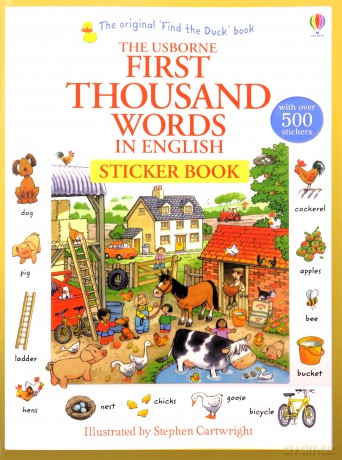 First Thousand Words in English Sticker Book - Heather Amery [KSIĄŻKA]