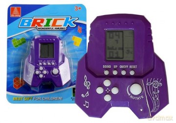 Gra elektroniczna Tetris Bricks rakieta fioletowa [GRA]