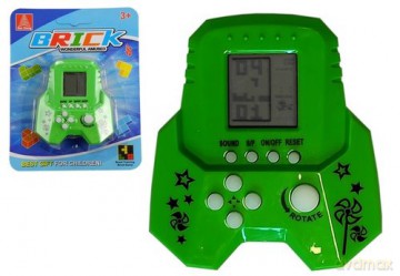Gra elektroniczna Tetris Bricks rakieta zielona [GRA]