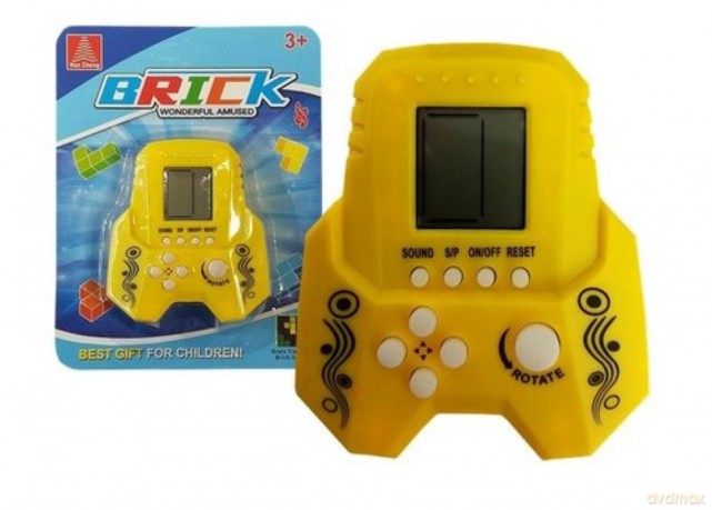 Gra elektroniczna Tetris Bricks rakieta żółta [GRA]