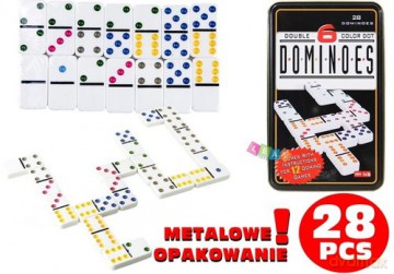 Gra Logiczna Domino Metalowe Opakowanie [GRA]