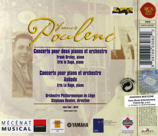 Poulenc: Two Pianos And Piano Concertos, Aubade [CD]