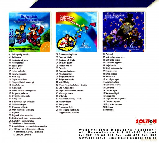 Upominek dla Kochanego Synka - Muzyka przedszkolaka [BOX] [3CD]