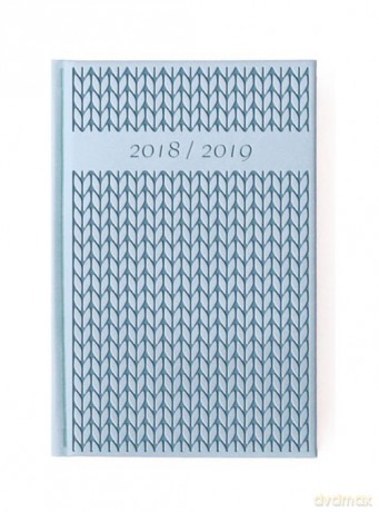 Kalendarz 2019 41TN-Relief B6 tygodniowy błękitny [KALENDARZ]