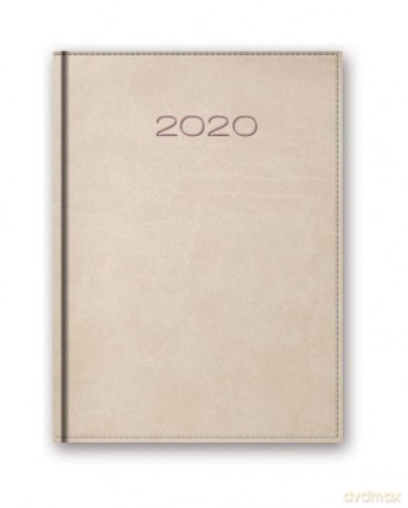 Kalendarz 2020 20-21D A5 dzienny beżowy [KALENDARZ]