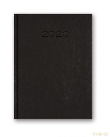 Kalendarz 2020 20-21D A5 dzienny czarny Nebraska [KALENDARZ]