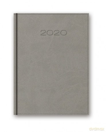 Kalendarz 2020 20-21D A5 dzienny szary [KALENDARZ]