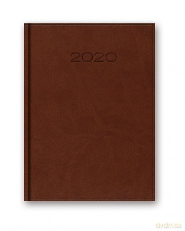 Kalendarz 2020 20-31DR A4 dzienny brązowy [KALENDARZ]