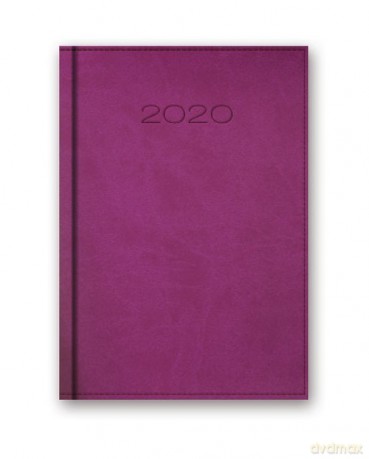 Kalendarz 2020 20-41D B6 dzienny fioletowy [KALENDARZ]