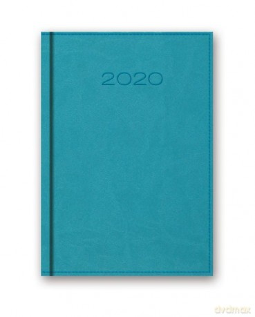 Kalendarz 2020 20-41D B6 dzienny turkusowy [KALENDARZ]