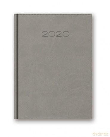 Kalendarz 2020 20-51D B5 dzienny szary [KALENDARZ]