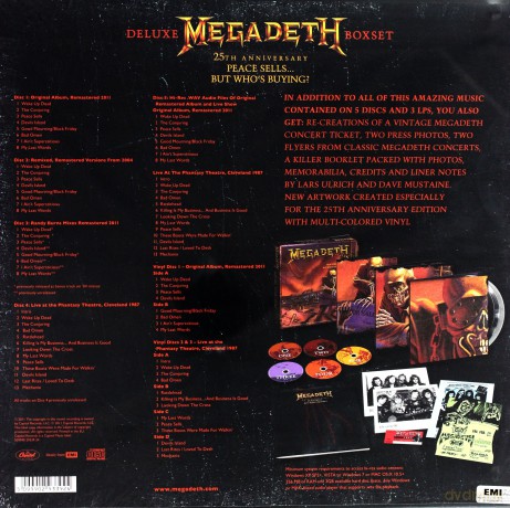 Megadeth: Peace Sels...But Who's Buying (Box Set) Limited [5CD]+[3xWinyl]