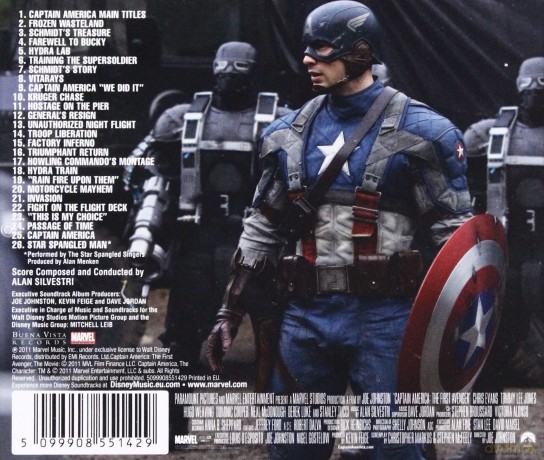 Captain America: The First Avenger soundtrack (Captain America: Pierwsze Starcie) (Alan Silvestri) [CD]