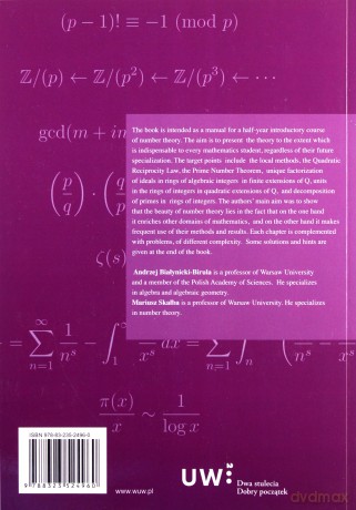 Lectures on Number Theory - Andrzej Białynicki-Birula, Mariusz Skałba [KSIĄŻKA]