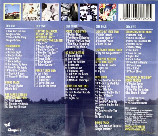 Ufo: The Chrysalis Years Vol. 1 [5CD]