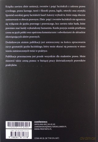 Łacińska terminologia prawnicza [KSIĄŻKA]