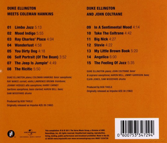 Duke Ellington: Duke Meets Coleman Hawkins/Duke And John Coltrane (2-1 Reissue) [CD]