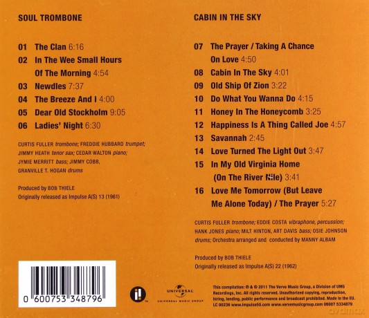 Curtis Fuller: Soul Trombone/Cabin In The Sky (2-1 Reissue) [CD]