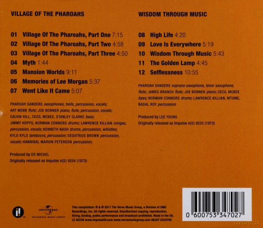 Pharoah Sanders: Village Of The Pharoahs/ Wisdom Through Music (2-1 Reissue) [CD]