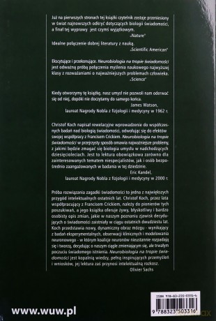 Neurobiologia na tropie świadomości - Christof Koch [KSIĄŻKA]
