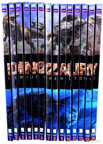 Dinozaury i świat prehistorii (booklet) PAKIET [14DVD]