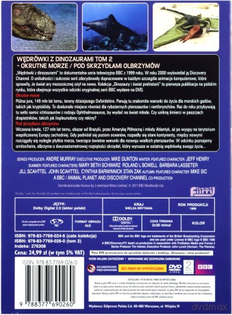 Dinozaury i Świat Prehistorii: Tom 2. Okrutne Morze / Pod Skrzydłami Olbrzymów (booklet) [DVD]