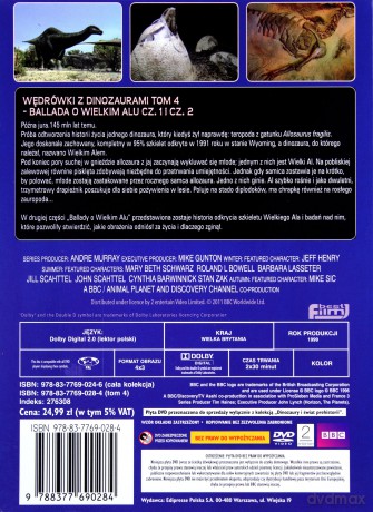 Dinozaury i Świat Prehistorii: Tom 4. Ballada o Wielkim Alu cz. 1 i cz. 2 (booklet) [DVD]