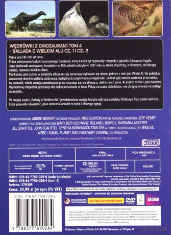 Dinozaury i Świat Prehistorii: Tom 4. Ballada o Wielkim Alu cz. 1 i cz. 2 (booklet) [DVD]