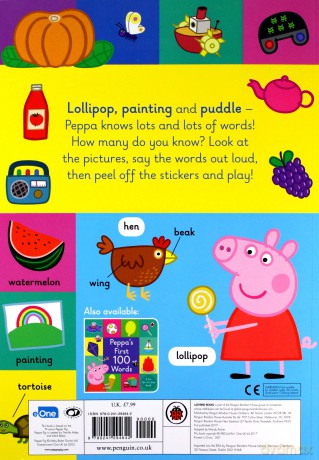 Peppa Pig 1000 First Words Sticker Book [KSIĄŻKA]