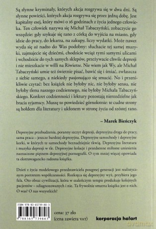 Pokolenie wyżu depresyjnego Biografia - Michał Tabaczyński [KSIĄŻKA]