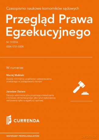 Przegląd Prawa Egzekucyjnego 11/2016 [KSIĄŻKA]