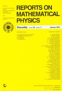 Reports on Mathematical Physics 65/1 2010 Kraj [KSIĄŻKA]