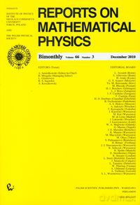 Reports on Mathematical Physics 66/3 2010 Kraj [KSIĄŻKA]