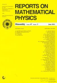 Reports on Mathematical Physics 67/3 [KSIĄŻKA]
