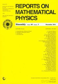 Reports on Mathematical Physics 68/3 [KSIĄŻKA]