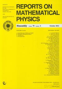 Reports on Mathematical Physics 70/2 [KSIĄŻKA]