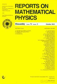 Reports on Mathematical Physics 72/2 [KSIĄŻKA]