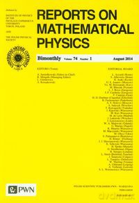 Reports on Mathematical Physics 74/1 2014 kraj [KSIĄŻKA]