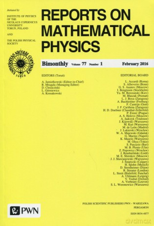 Reports on Mathematical Physics 77/1 2016 Kraj [KSIĄŻKA]