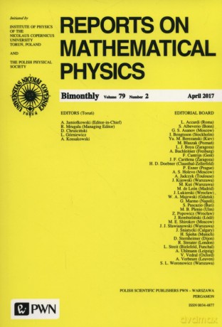 Reports on Mathematical Physics 79/2/2017 [KSIĄŻKA]