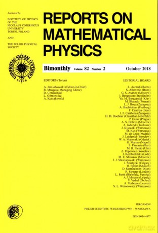 Reports on Mathematical Physics 82/2 Pergamon [KSIĄŻKA]